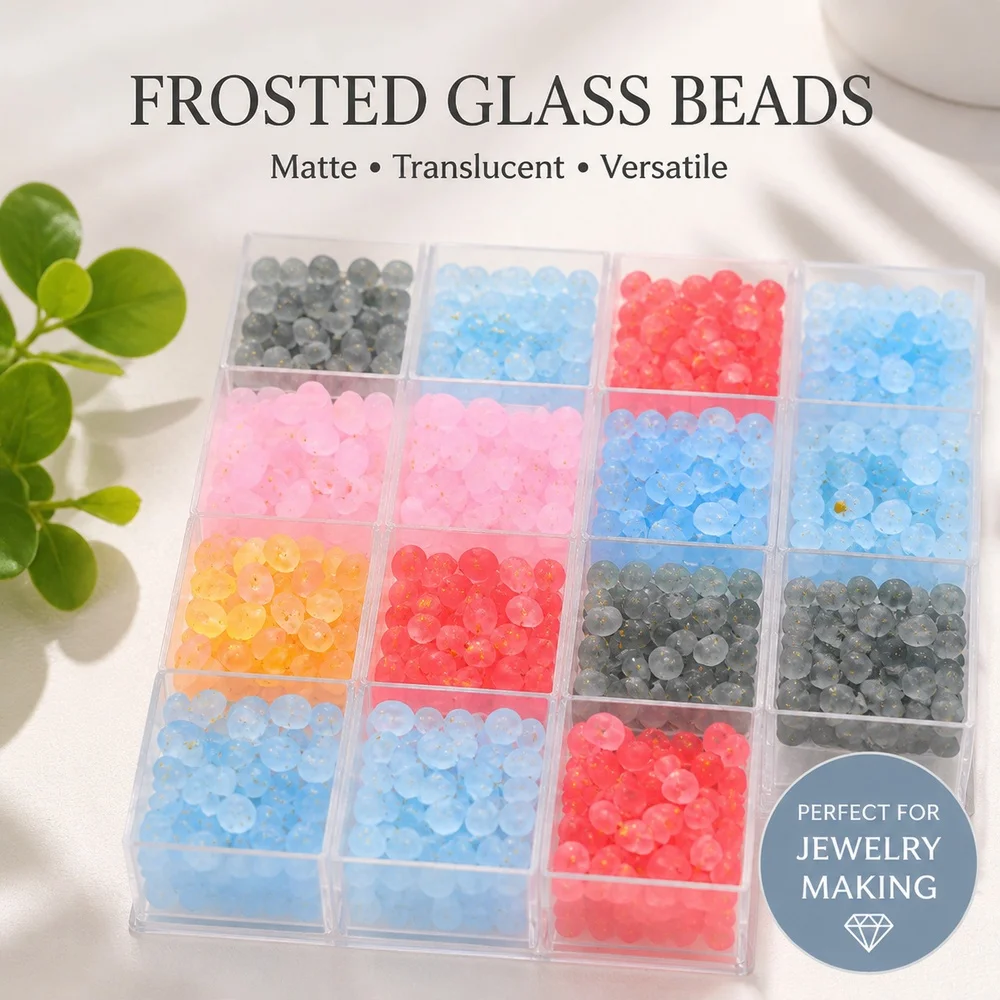 6 Colors 5x7mm 3000Pcs Set Matte Two Color Loose Beads for Making DIY Bracelets Necklaces Keychains Various Jewelry Accessories