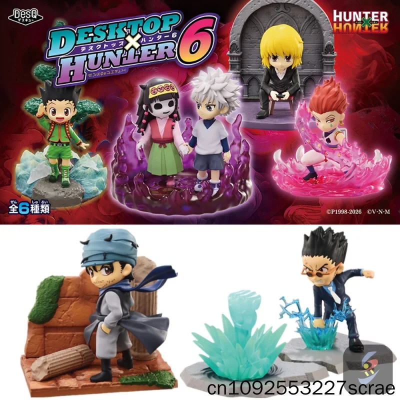 Re-Ment Hunter X Hunter Vol 6 Sammelfigur aus PVC, Gon Ging Killua Kurapika Hisoka, Anime-Desktop-Ornament für erwachsene Sammler
