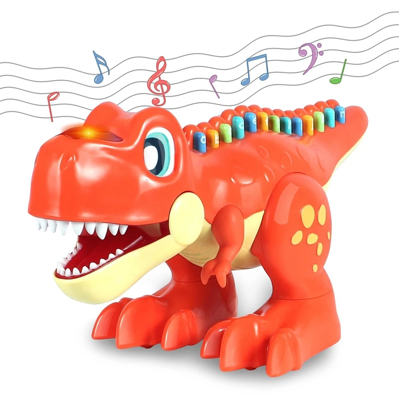 Dinosaur Baby Musical Toys, Early Educational Development With Light And ABC For Toddler Toys Tyrannosaurus Learning Toy