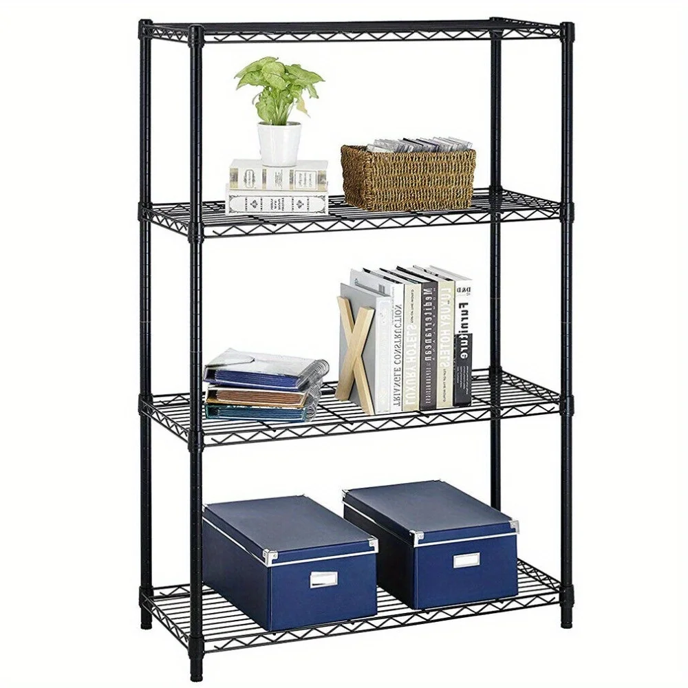 4 level shelf unit Wire rack Metal large storage rack heavy height