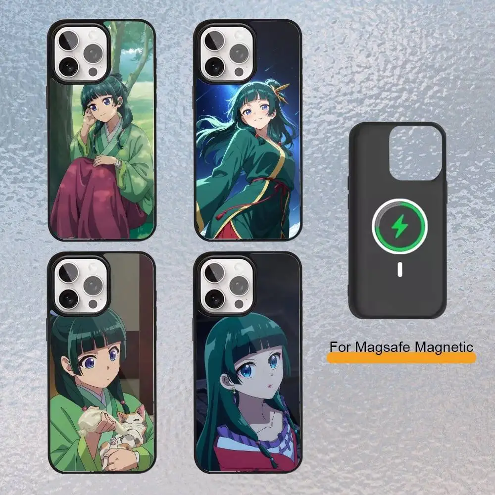 

A-Apothecary Cute M-Maomao Phone Case for iPhone 17,16,15,14,13,12,11 Plus,Pro Max Magnetic Wireless Charging Cover