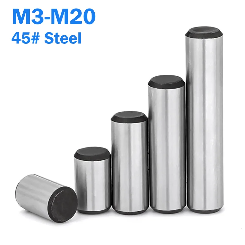 GB119 High-Strength Quench-Hardened Steel Solid Cylindrical Dowel Pins M3 M4 M5 M6 M8 M10 M12 M16 M20 Fixed Parallel Pins
