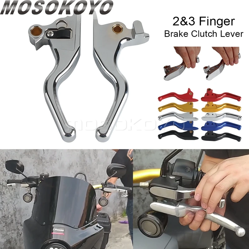 

For Harley Softail Street Bob FXBBS FXBB FXDR FXDRS Standard FXST Sport Glide FLSB Low Rider Brake Lever Clutch Levers Controls