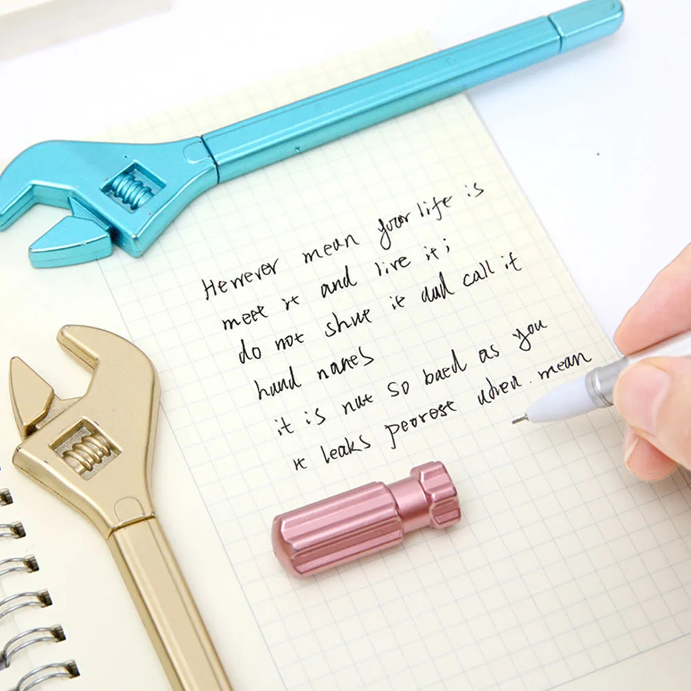

12 Pcs Gel Pen Funny Office Pens Wrench Writing Creative Tool for Note Taking Plastic Student