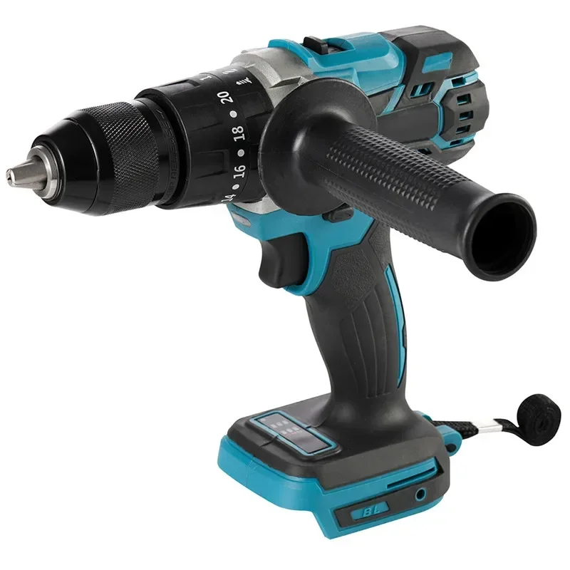 18V 13mm cordless impact drill, brushless handheld impact drill, screwdriver, Makita 18V drill body suitable for batteries