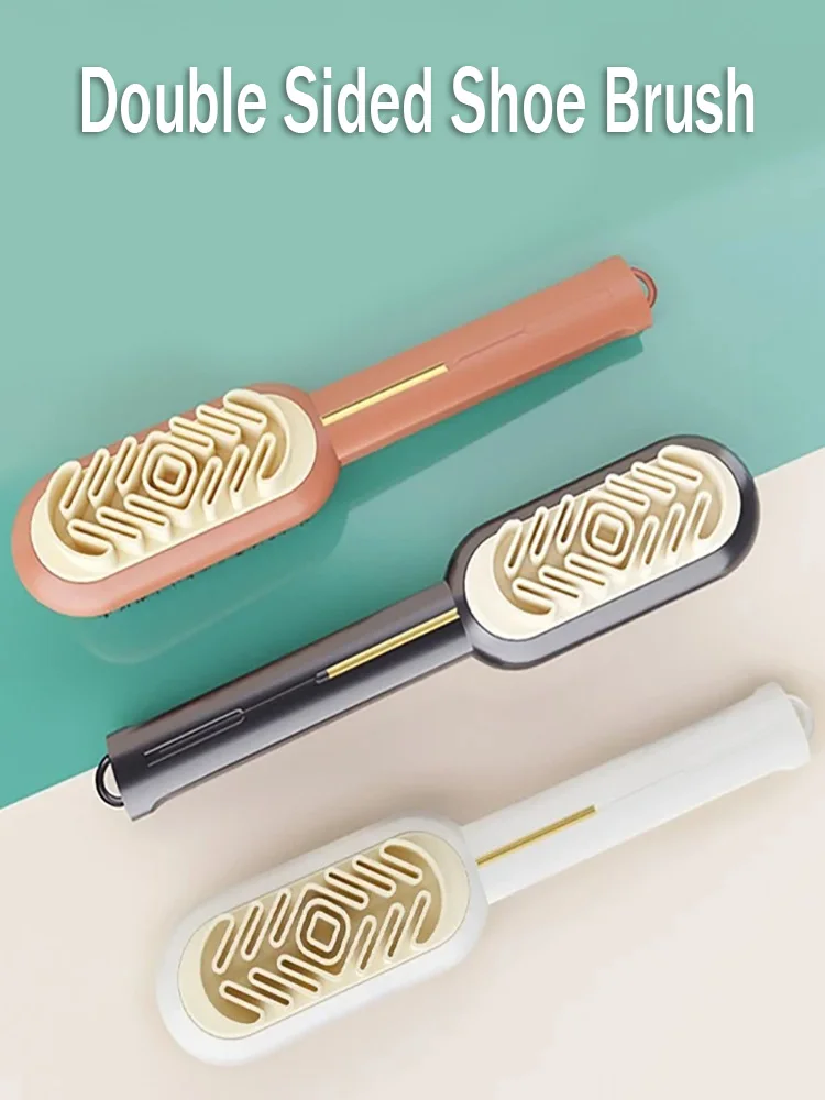 2-seitiger Stiefelreiniger mit langem Griff, Gummi-Radiergummi-Set, Schuhe, Flecken, Staub, Wildleder-Reinigungsbürste, Schuhbürste, Wildleder-Reinigung, Schuhpflege – Detail 2