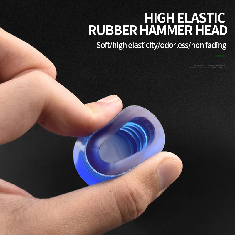 مطرقة مطرقة مطاطية ممتازة قابلة للفصل - رأس 3 في 1 غير قابل للانزلاق مقاوم للصدمات لتركيب الأرضيات/البلاط/الأبواب ومشاريع DIY