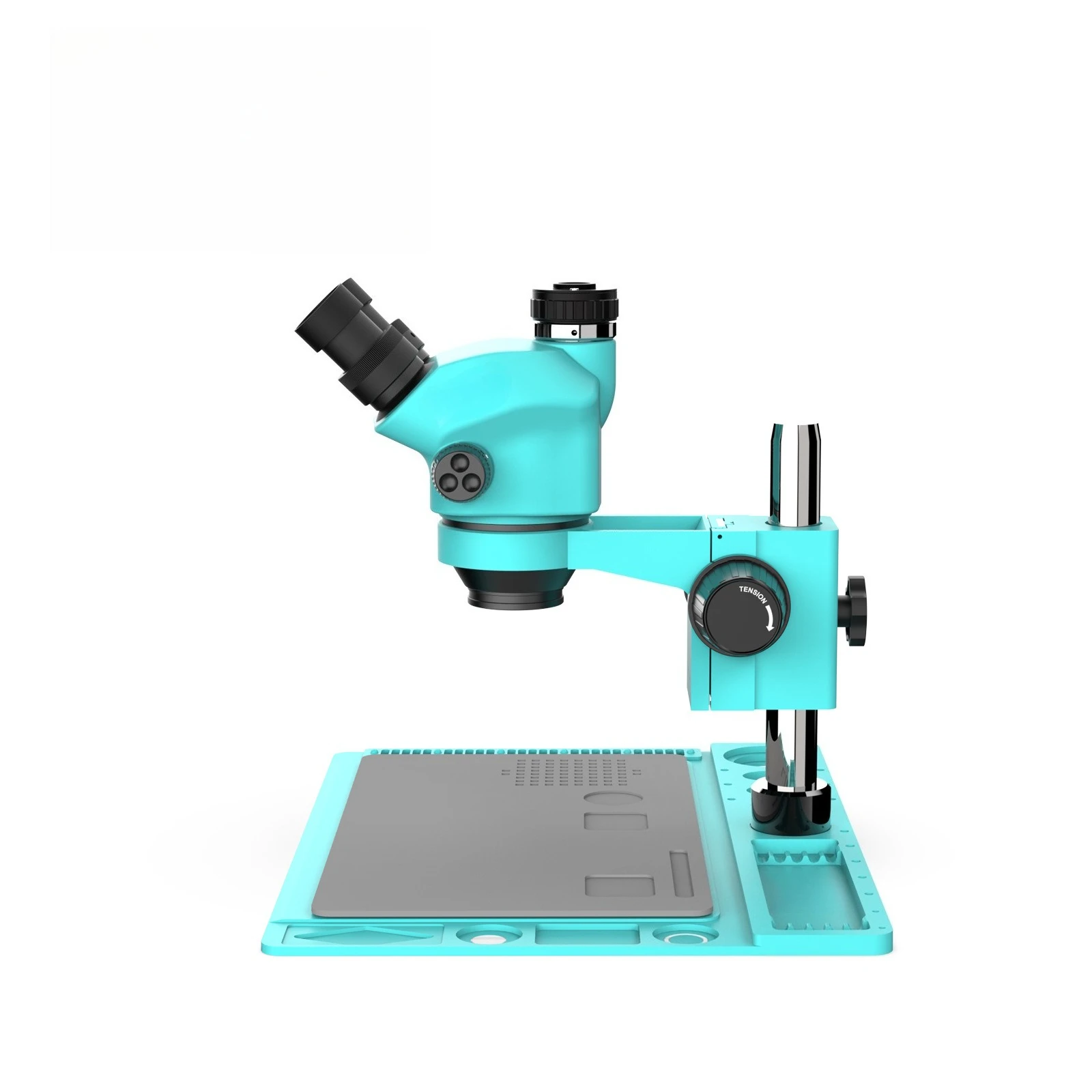 High definition binocular stereo continuous zoom microscope 7-50X times, industrial inspection and maintenance microscope