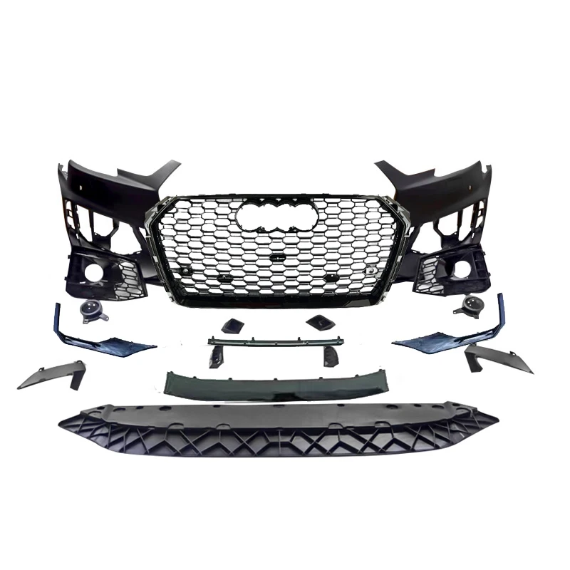 

Auto Modified RS4 Front Bumper Without Grill For Audi A4 B9 RS4 New Style Car Bodikits 2017 2018 2019