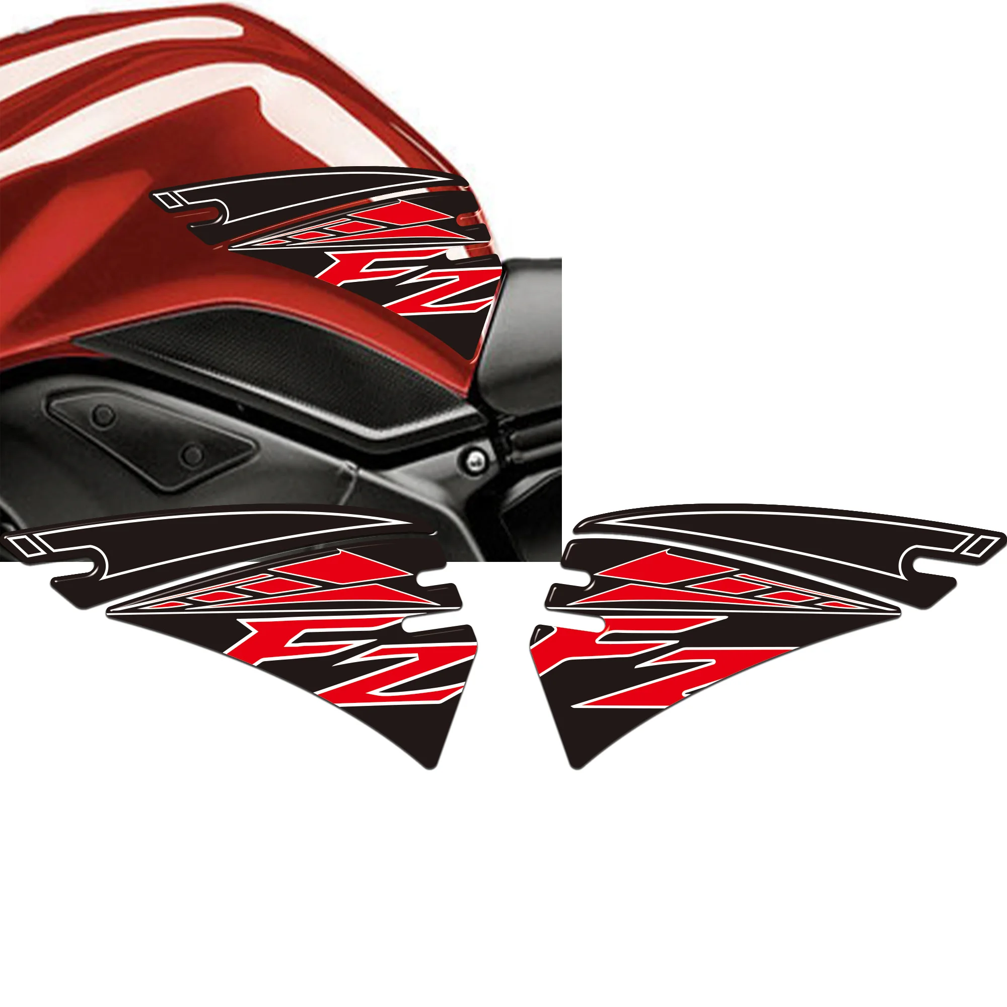 FAZER FZ FZ6 FZ6N FZ8 FZ8N FZ1 FZ1000 FZ07 FZ09 FZ10 For Yamaha Protector Tank Pad Grips Gas Fuel Oil Kit Knee Decals Stickers view 2