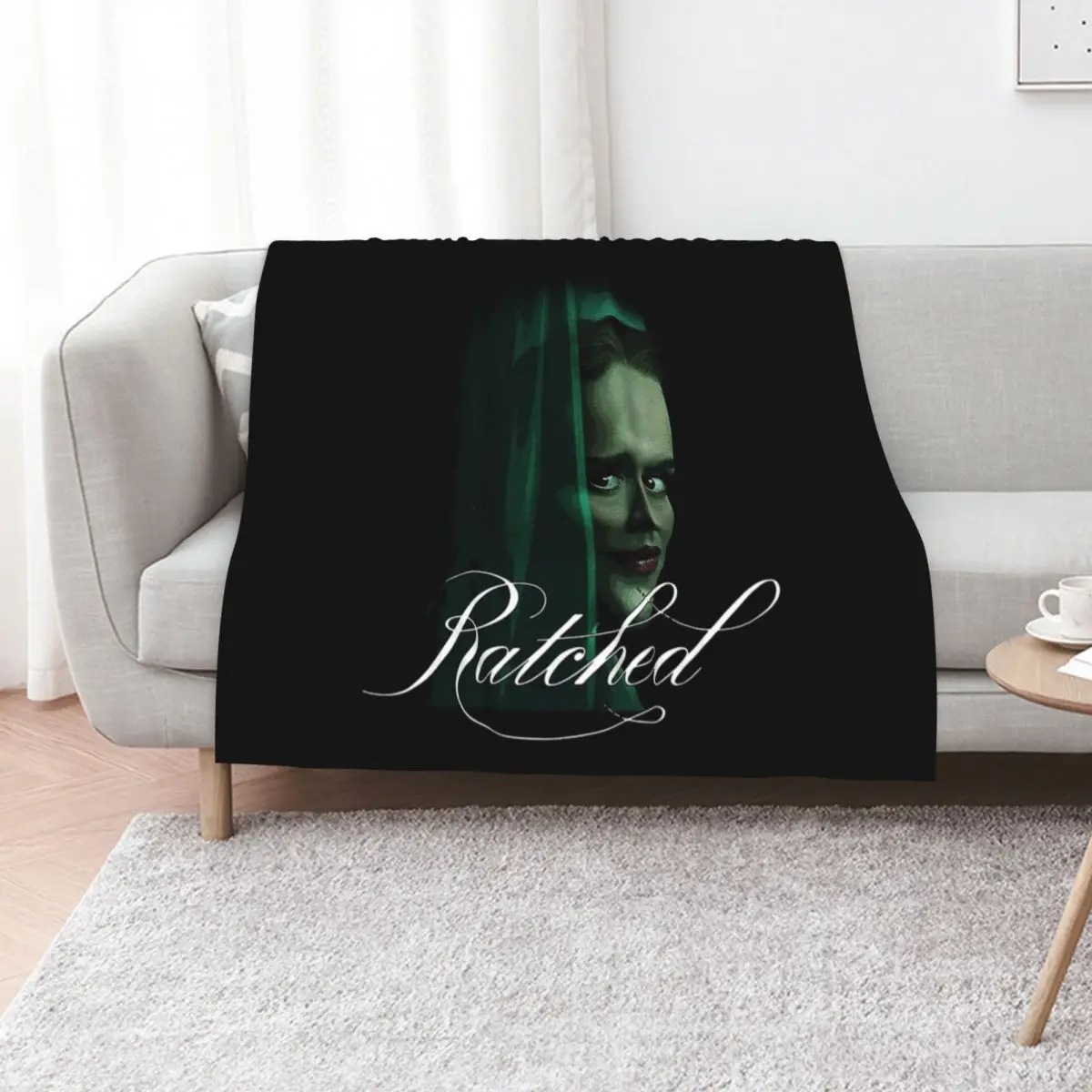 Ratched T-Shirt Throw Blanket Plaid on the sofa For Decorative Sofa Moving Plush Bed Fashionable Warm Blankets