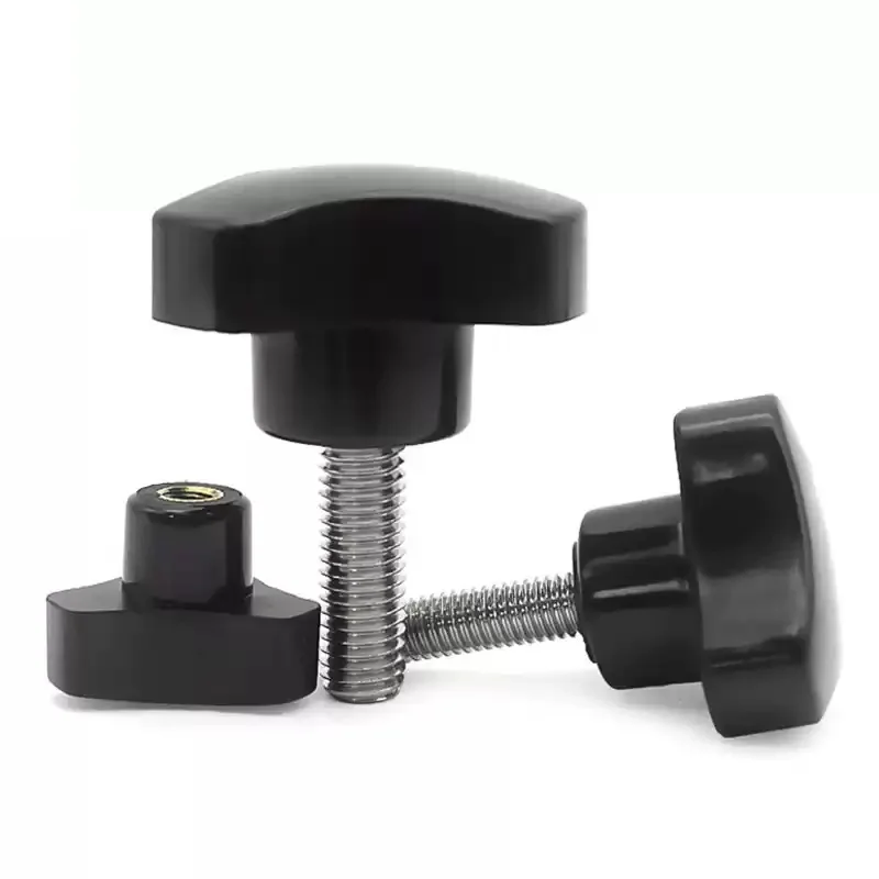 M4 M5 M6 M8 SUS304 A2 Stainless Steel Circular Knob Triangular Rubber Head Hand Screw Bolt Arc Knob - view 6