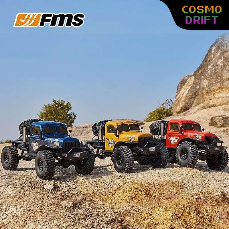 FMS 1‑10 Bullfighter 4WD — крупномасштабная радиоуправляемая модель внедорожника с электроприводом, имитирующая реальность, коллекционная модель для хобби.