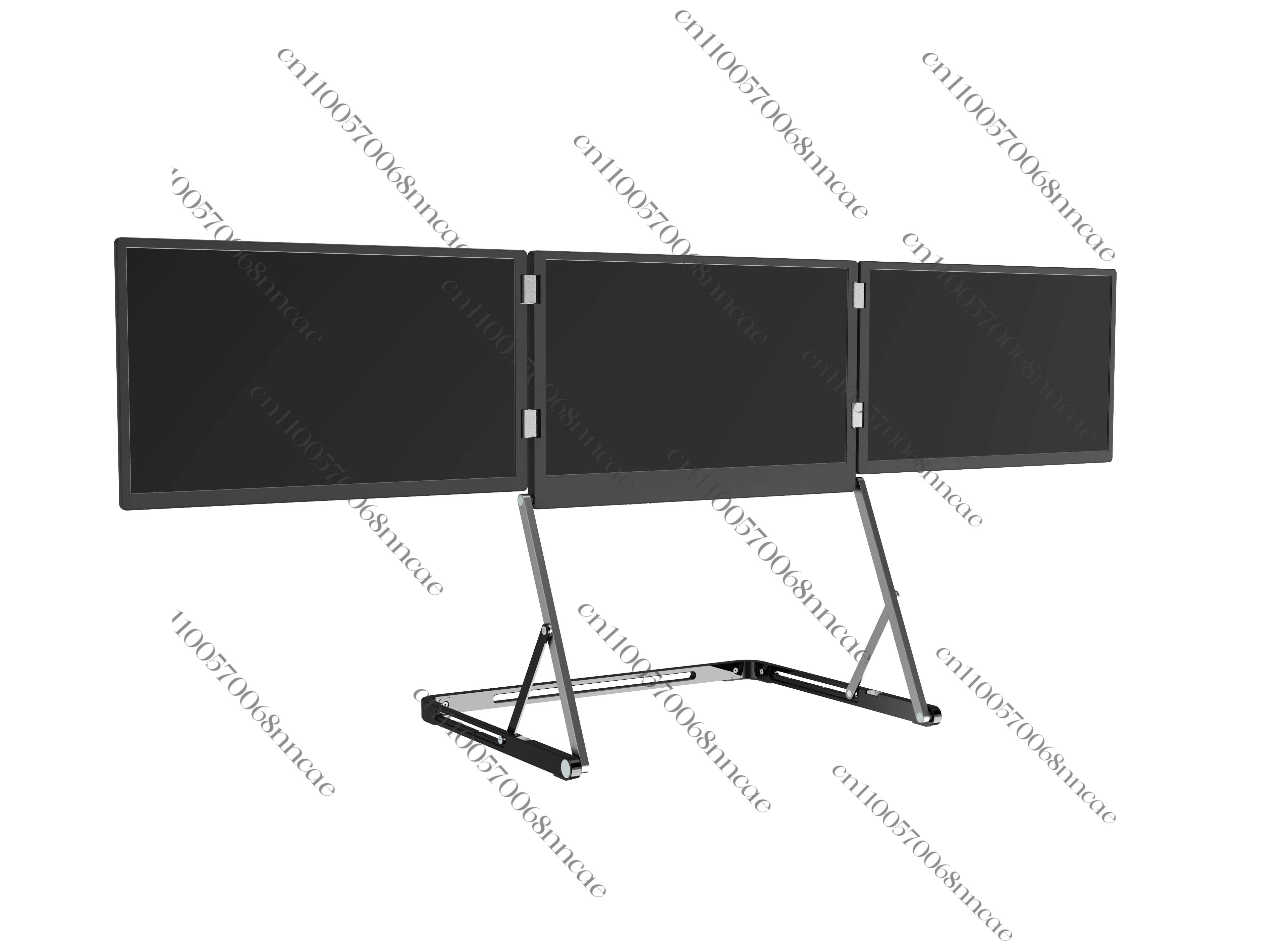 15.6-Inch Triple Screen Monitor with Three USB and Type-C Ports IPS LED 1080P FHD QuadCreate TriCreate OEM TFT Panel