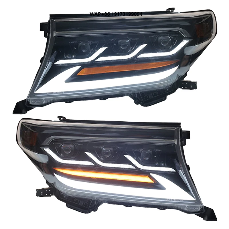 

High Quality Led Headlight for-Toyota Land Cruiser 200 LC 200 Pickup 4x4 2007 2015 Head Light Upgrade Headlamp Front