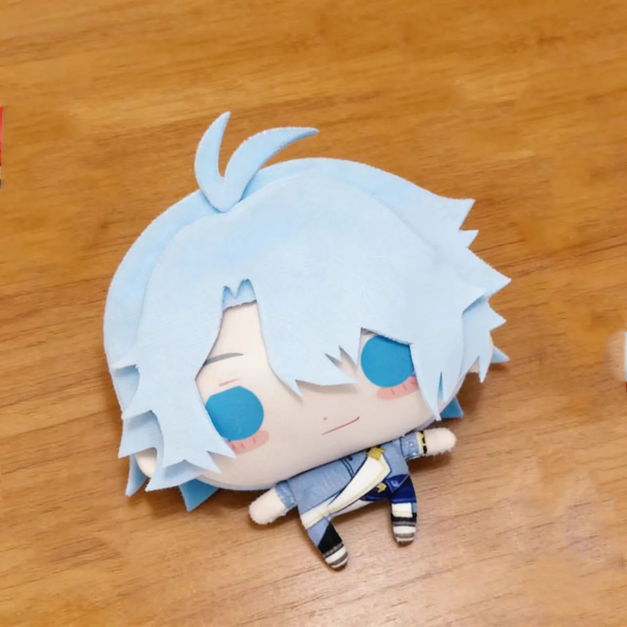 Honkai: Star Rail 12cm Plush Doll: Bai E Cotton Doll Flat Bean-Shaped Plush Toy Anime Nunu Keychain Pendant Gift
