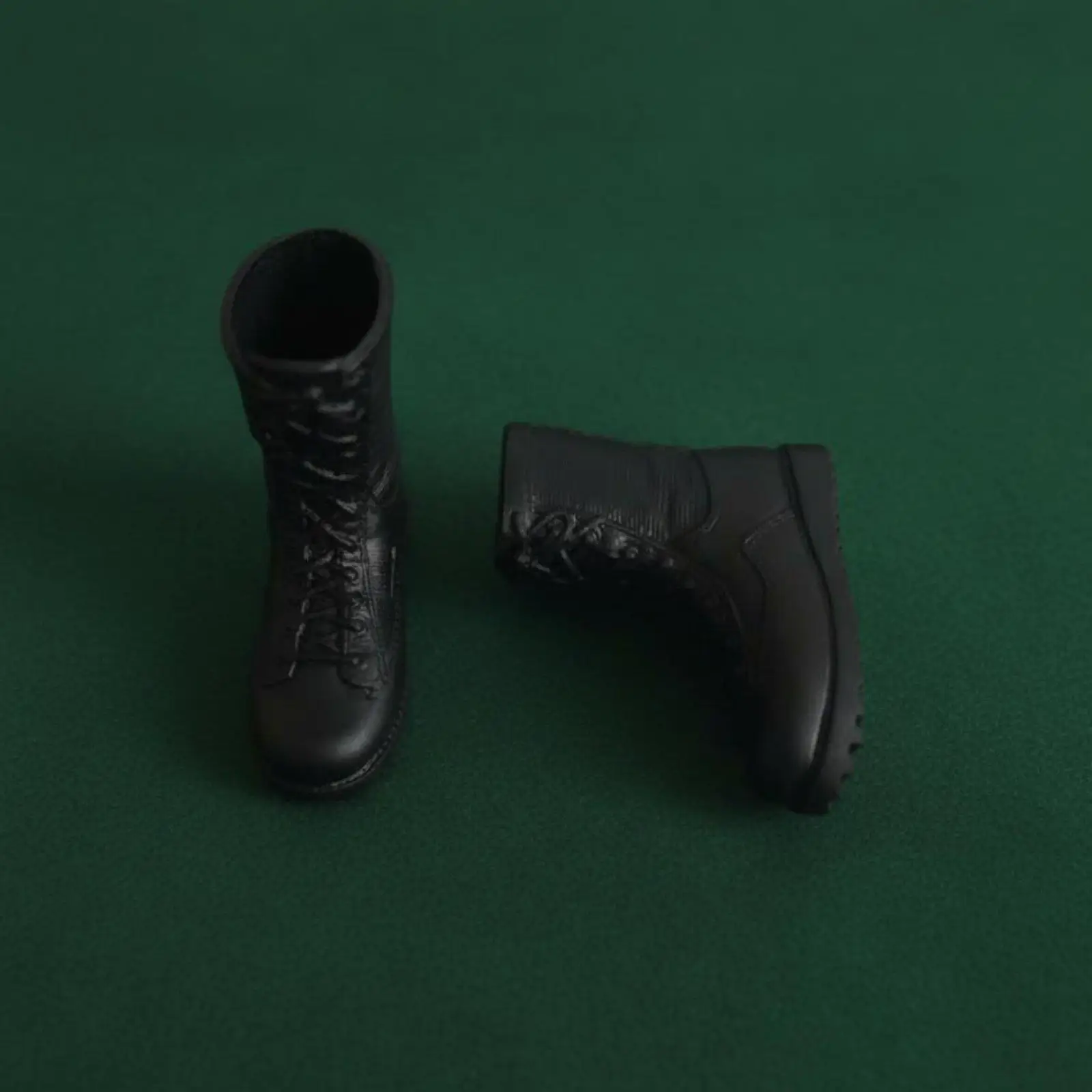 Detailed Soldier Figure Boots Textured Vinyl Toy Accessory for 12 Inch Diorama Figures