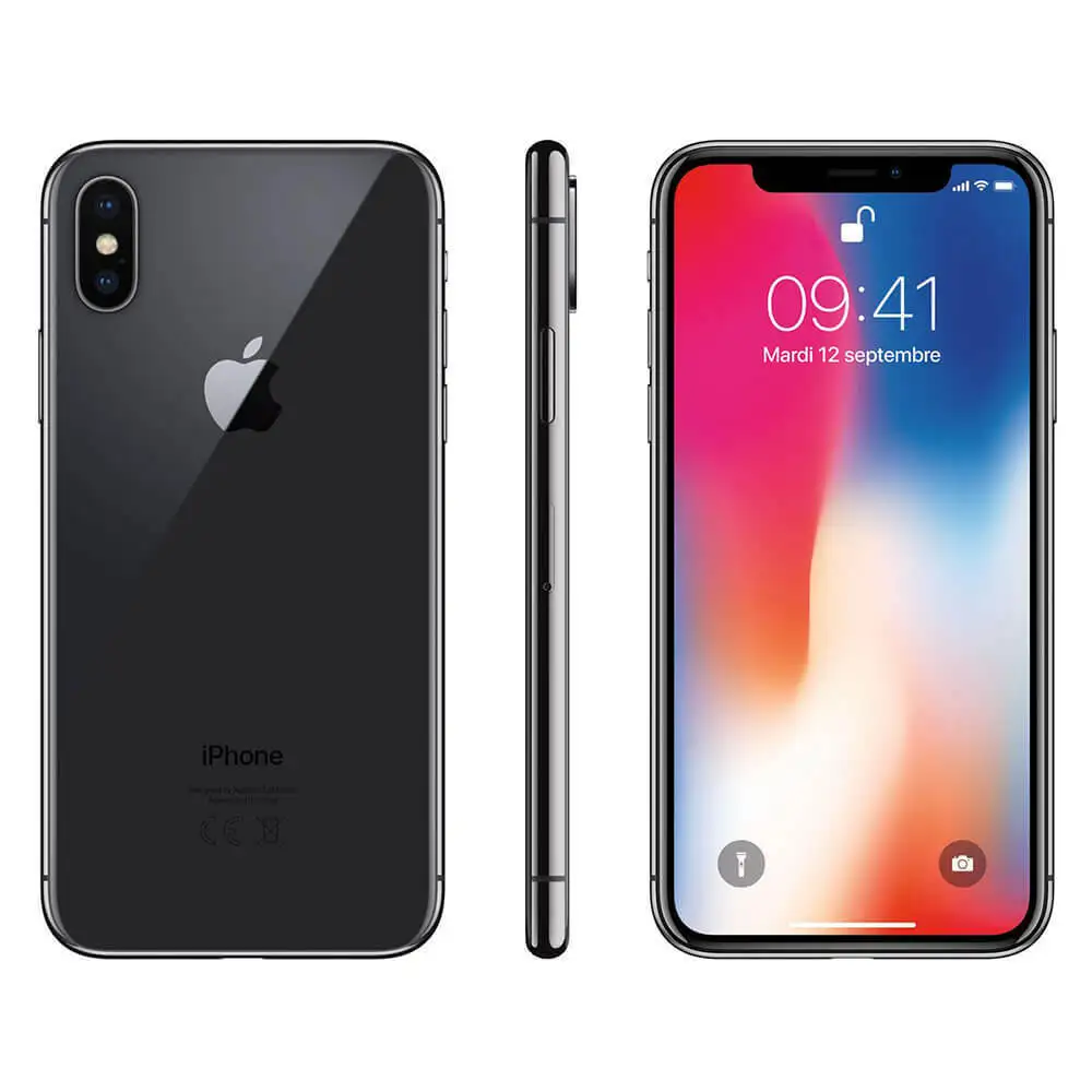 Used Apple iPhone X 5.8" Screen iOS A11 Bionic RAM 3GB ROM 64GB/256GB 12MP Face ID 4G LTE Unlocked Mobile Phone