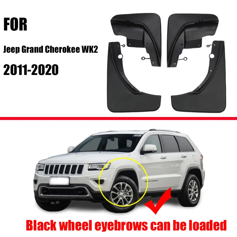 Çamur Flaps Jeep Grand Cherokee için WK2 çamurluklar çamurluk çamur Flap Splash muhafızları çamur Flaps çamurluklar araba aksesuarları ön arka
