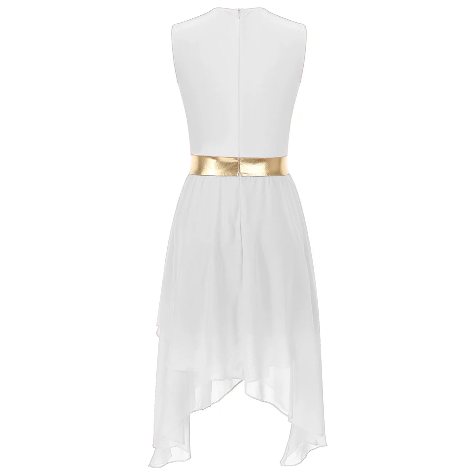 Women Sleeveless Lyrical Dance Dress Color Block Stage Performance Praise  Liturgic Ballet Dancewear Ballroom Leotard Dress - AliExpress 200000532