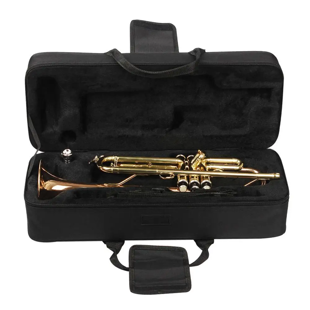 

Portable Trumpet Storage Box Thickened Lightweight Backpack Adjustable Straps Wind Instruments Accessories