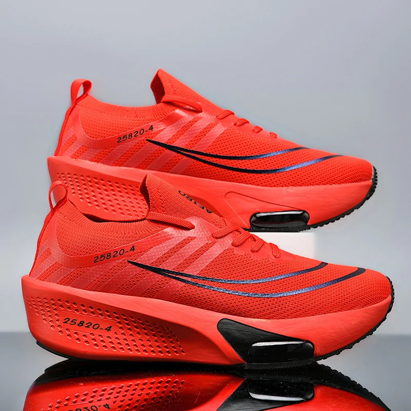 NEW Running Shoe Air Cushion Speciality Marathon Men Sports Breathable Lightweight Women's Comfortable Athletic Nonskid Sneakers