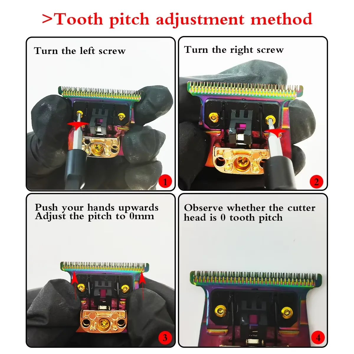 لقمة قاطعة قابلة للاستبدال ملونة DLC2.0 FX707Z FX 2.0 Rplacement شفرة التيتانيوم المتوافقة مع قادين الشعر BaBy PRO FX787 وFX726 #6