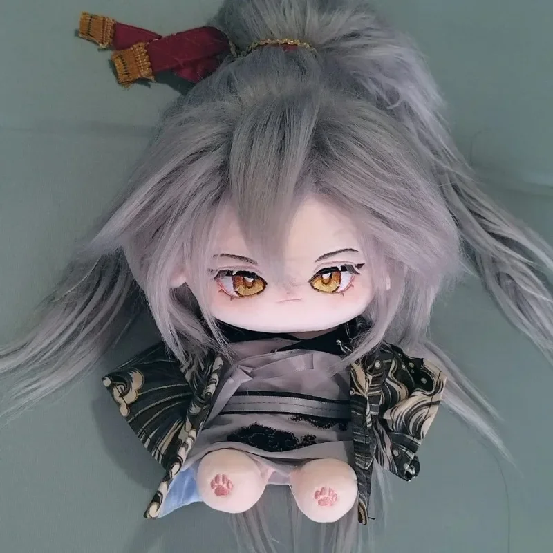 20cm anime honkai: star rail jing yuan plushie figura cosplay pelúcia vestir-se boneca peruca de seda de alta temperatura brinquedos para fãs presentes