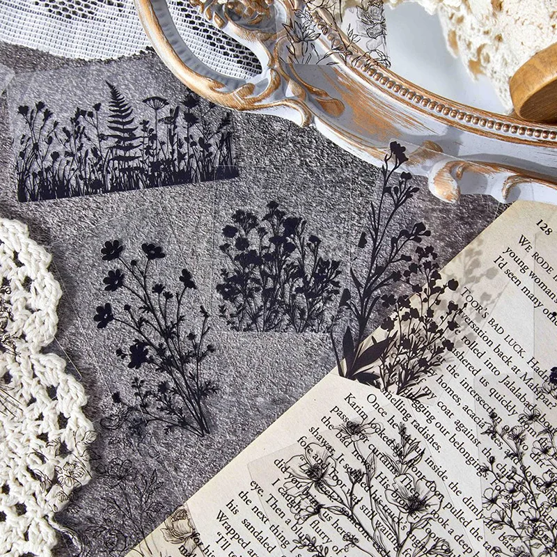 30 Sheets Vintage Sketch Decor Sticker Set Multipurpose DIY Embellishments for Photo Album Making