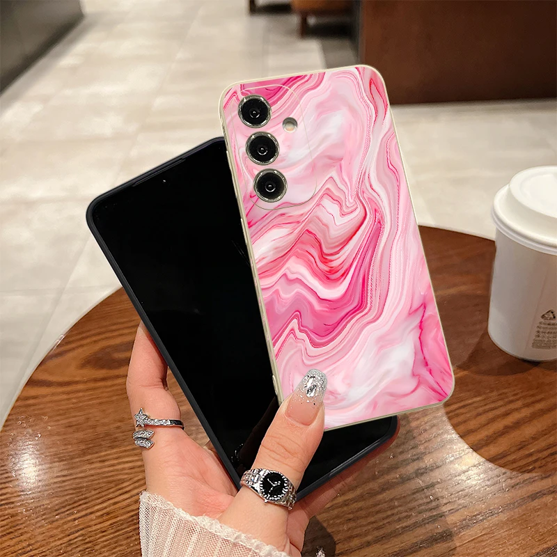 Bunte Marmorhülle für Samsung Galaxy S26 S25 S23 S24 Ultra A18 A57 A17 A55 A37 A56 A16 A25 A15 S25 FE Weiche Silikon-TPU-Hülle – Detail 2