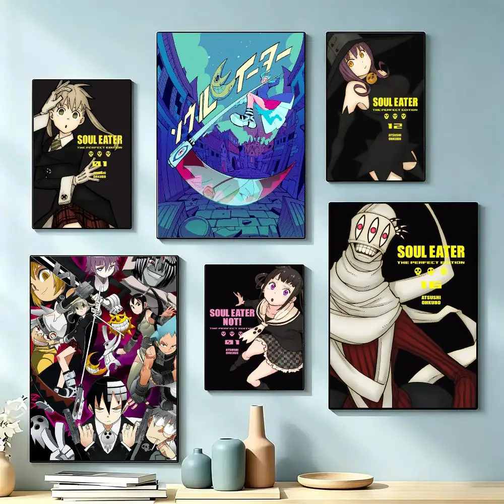 Soul Eater Poster Decorative Wall Art Stickers Mural For Home Living Room Hallway Decor Gift