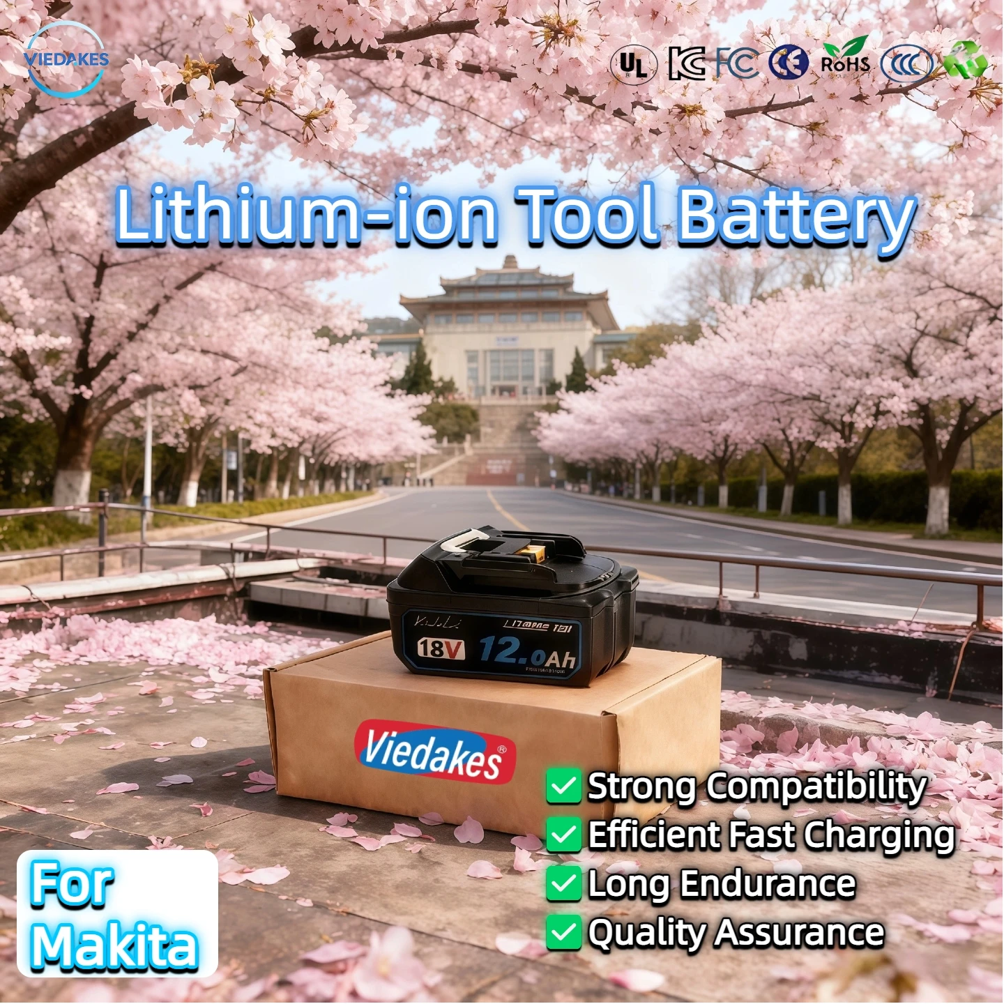 

100% for Makita 6Ah12Ah for Makita 18V Battery BL1860B BL1840 BL1830B BL1850B BL1850 BL1860 BL1815 Replacement Lithium Battery