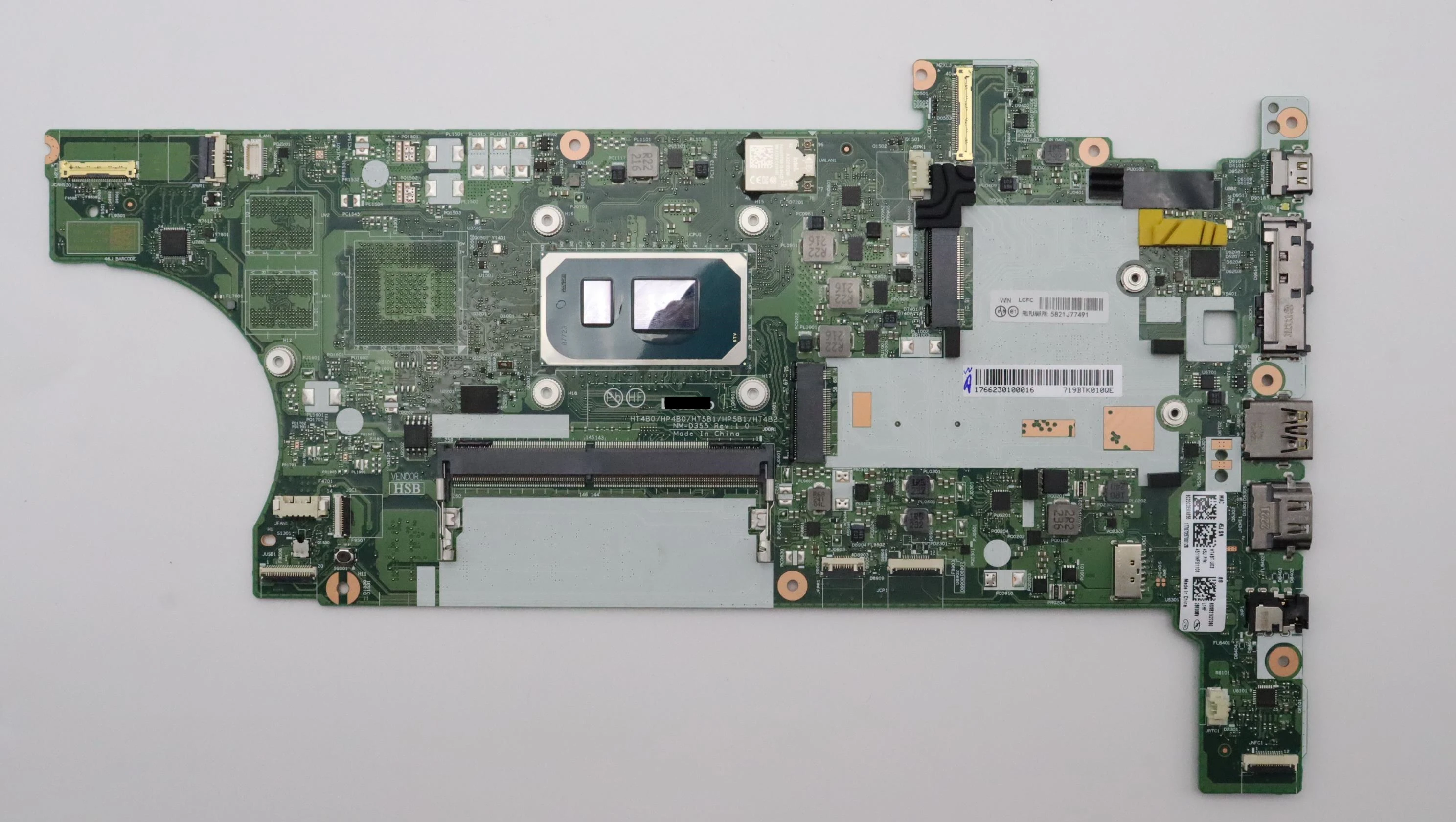 

5B21J77491 для ноутбука T14 Gen 2, материнская плата i7 1165G7 8G NM-D355