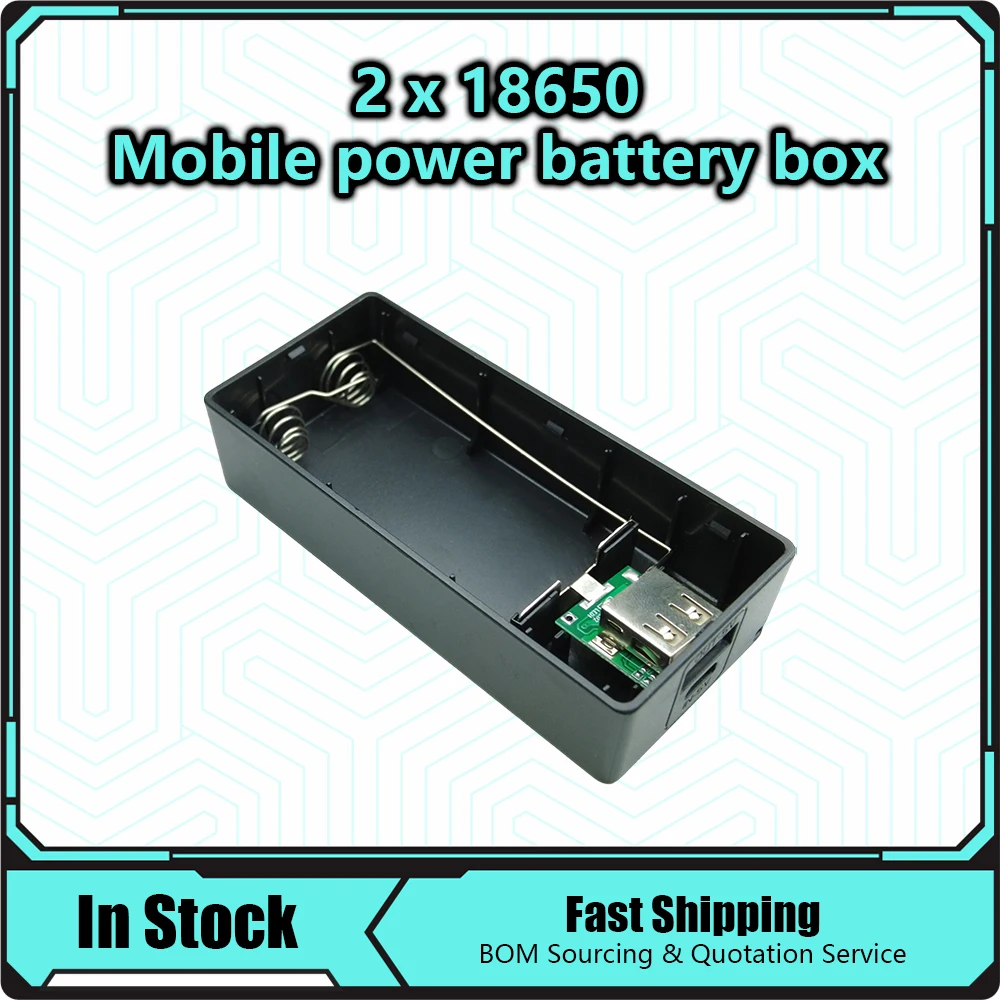 5600mAh 2X 18650 USB Power Bank Battery Charger Case  For Smart Phone MP3 Electronic Mobile Charging DIY Box For iPhone
