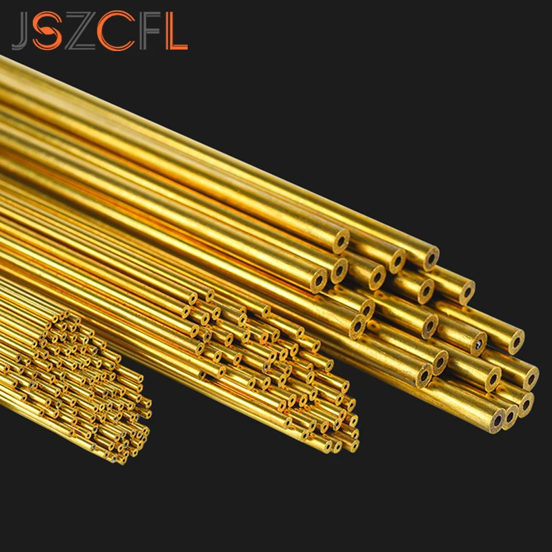 100PC Single Hole Brass Electrode Tube OD 0.3/0.5/0.6/0.7/0.8/0.9/1/1.1/1.2/1.3/1.4/1.5/1.6/2/3MM for EDM Drilling Machine 500MM