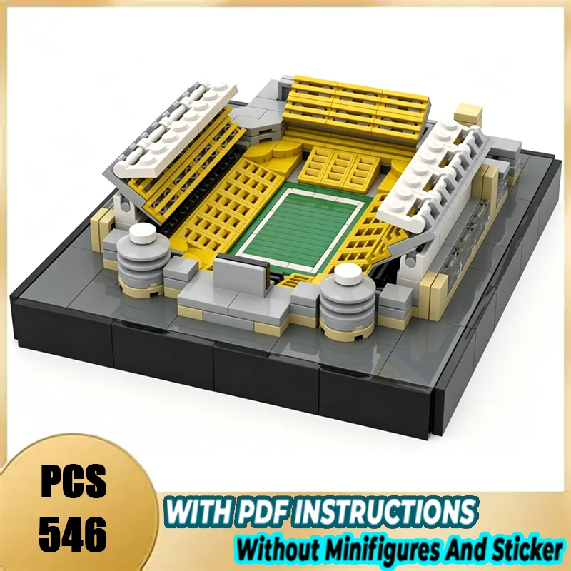 Exquisitos bloques de construcción nuevos de la marca Heinz Field - Pittsburgh, módulos técnicos, modelo de ladrillos, regalo, juguete de Navidad, conjunto de montaje DIY!
