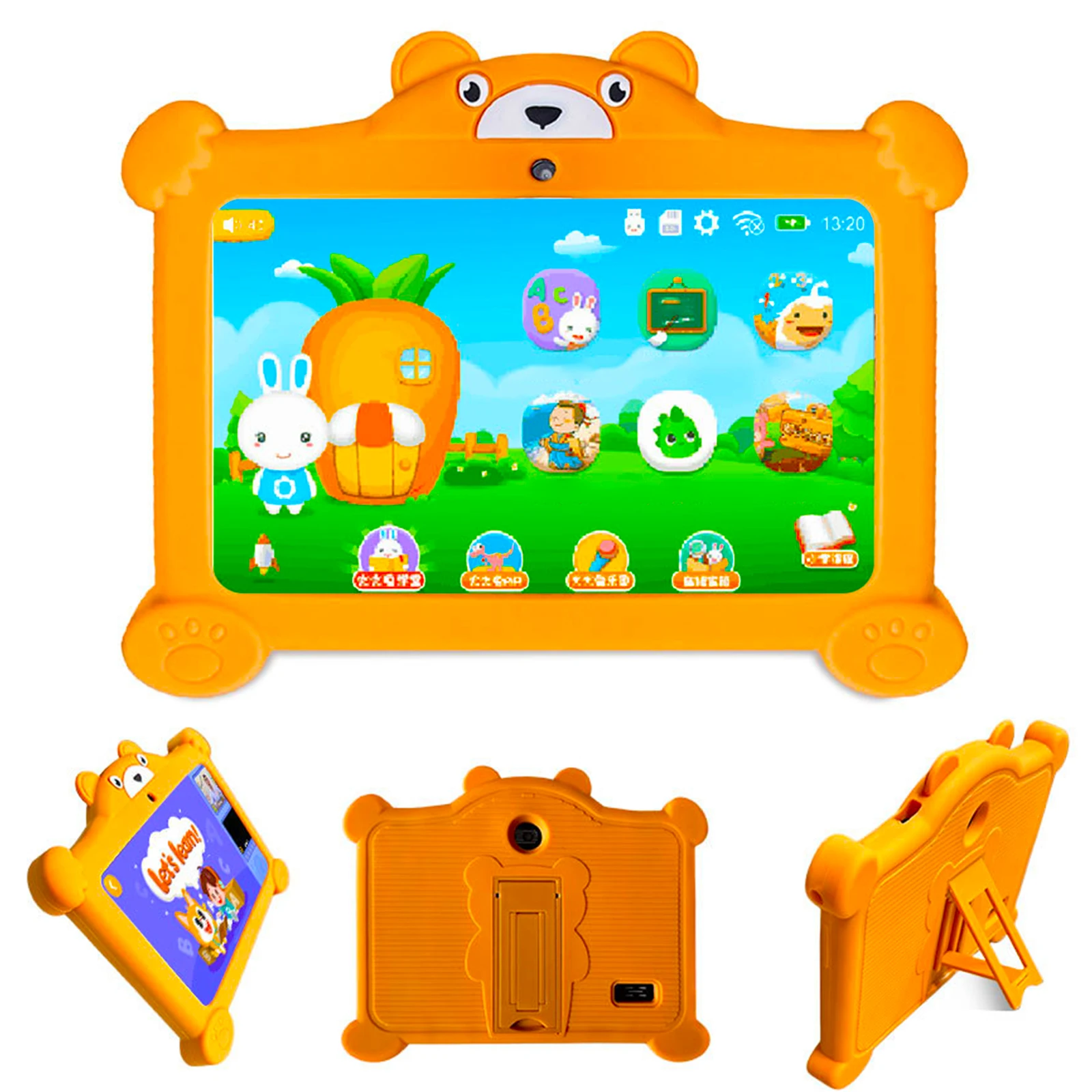 Nuovo tablet WiFi da 7 pollici 5G Quad Core 4 GB RAM 64 GB ROM Bambini che imparano l'educazione Tablet Android 11 PC Doppia fotocamera Google 4000 mAh