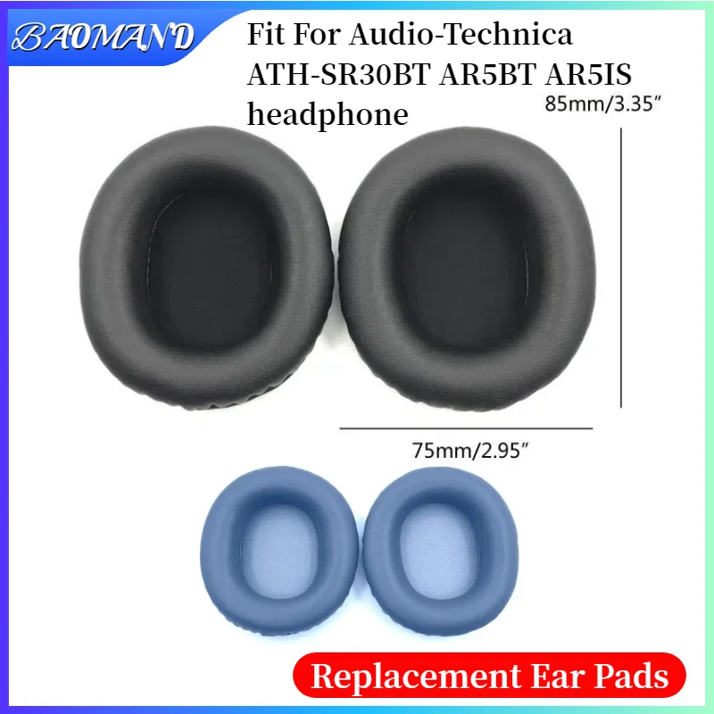 

Replacement Earpads for Audio-Technica ATH-SR30BT AR5BT AR5IS Headphones Earmuff Ear Pads Cushion Cover Sleeve