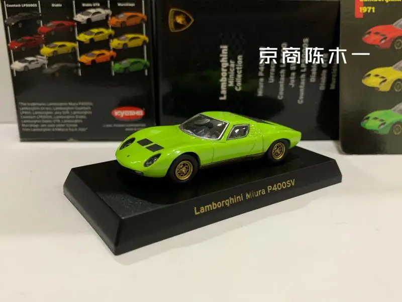 

Коллекция 1/64 KYOSHO Lamborghini Miura P400 P400SV, модельные украшения на колесиках из литого сплава, подарок