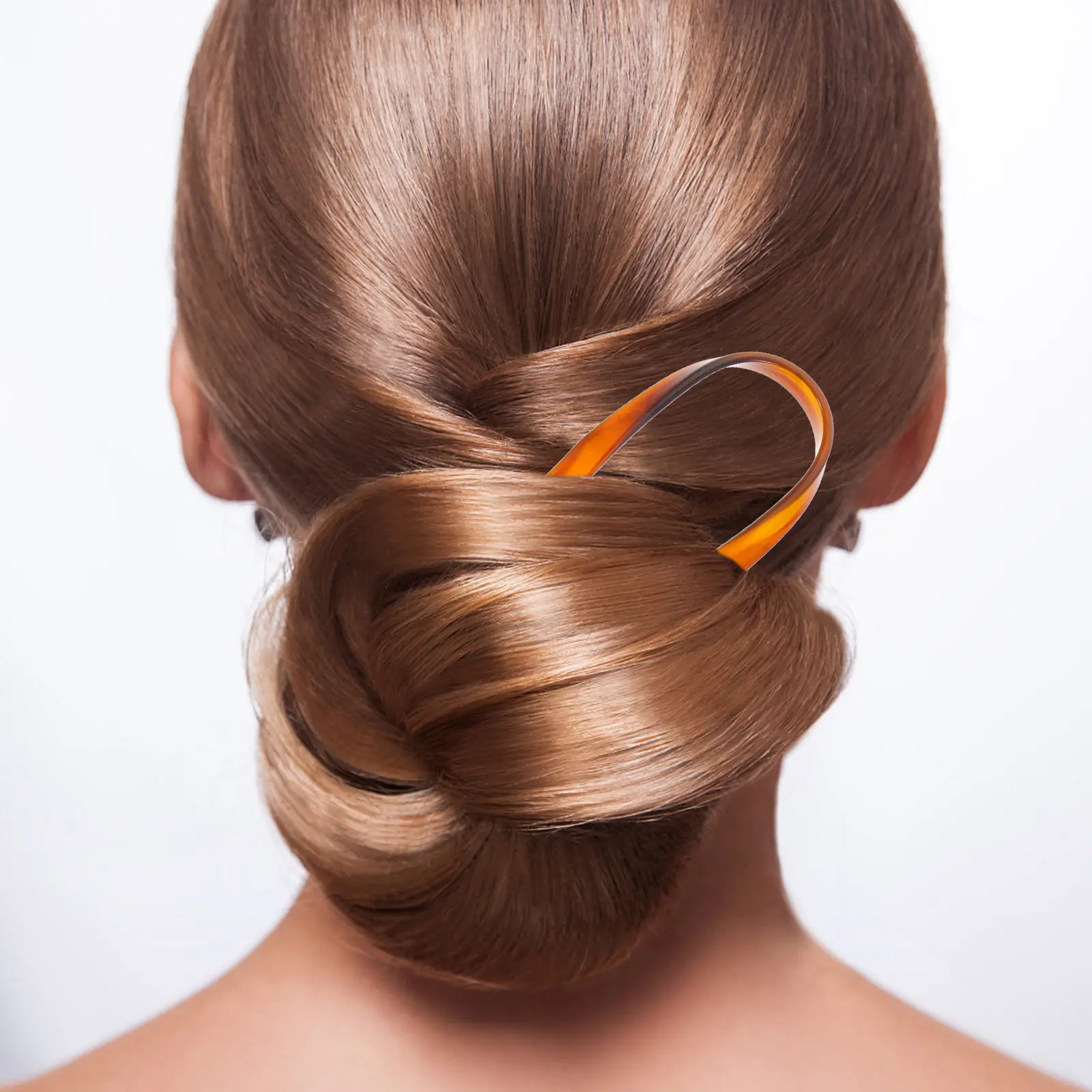4 Pcs Bun Makers for Women's Hair Acetate Hairpins Chinese Accessories French Fork