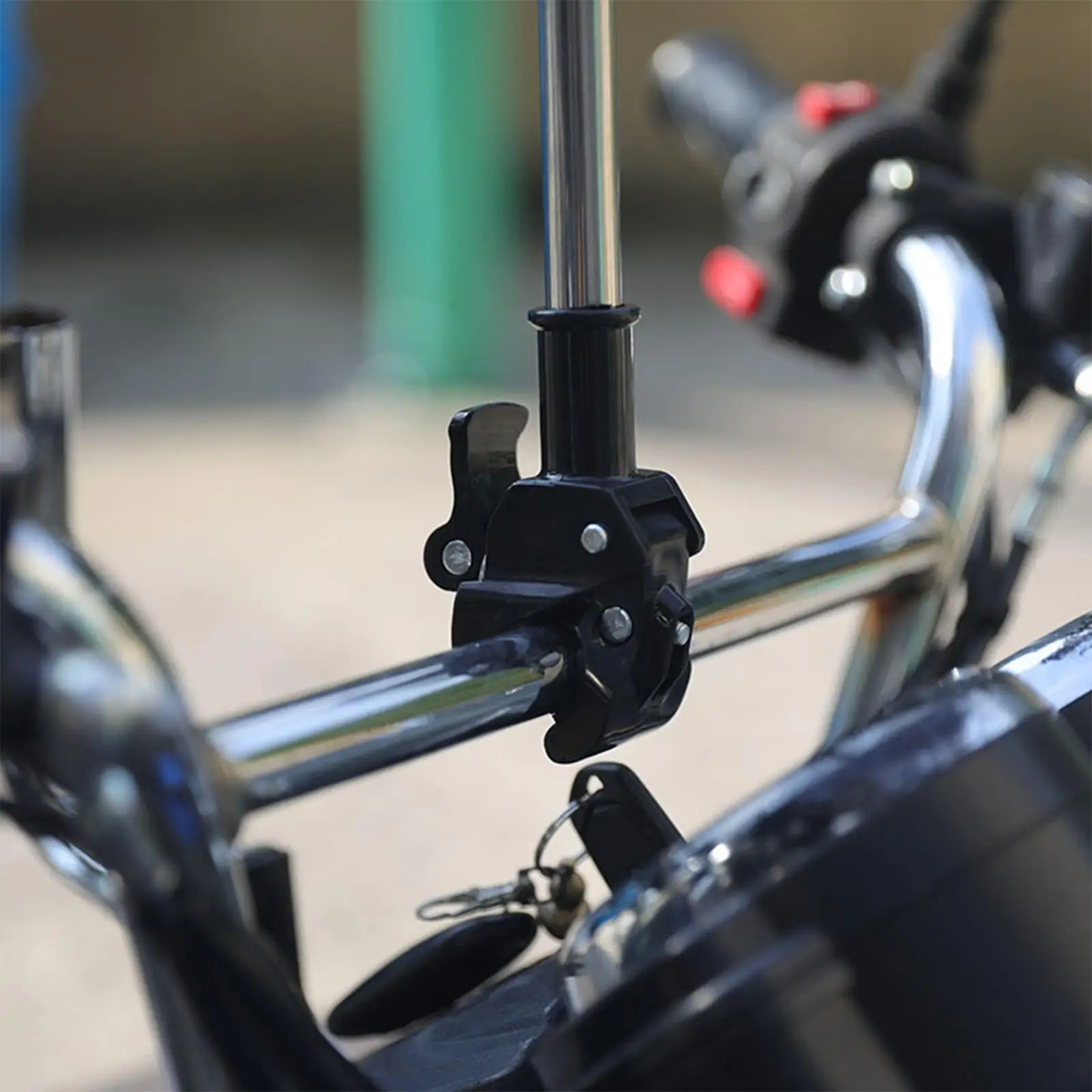 Retractable Flag Pole Stainless Steel Bikes Flagpole Mount Motorcycle Safety Flag Pole Bicycle Handlebar Flagpoles for Cycling