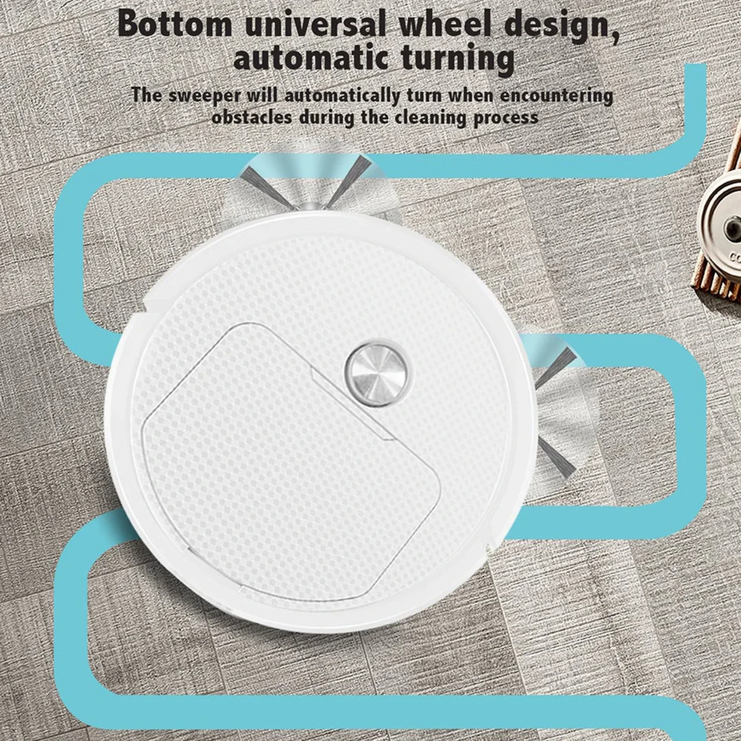 Efficient, Compact, and Convenient 3-in-1 Wireless Robot Vacuum Cleaner - Smart Sweeper for All Floors - Easy to Use and Maintai