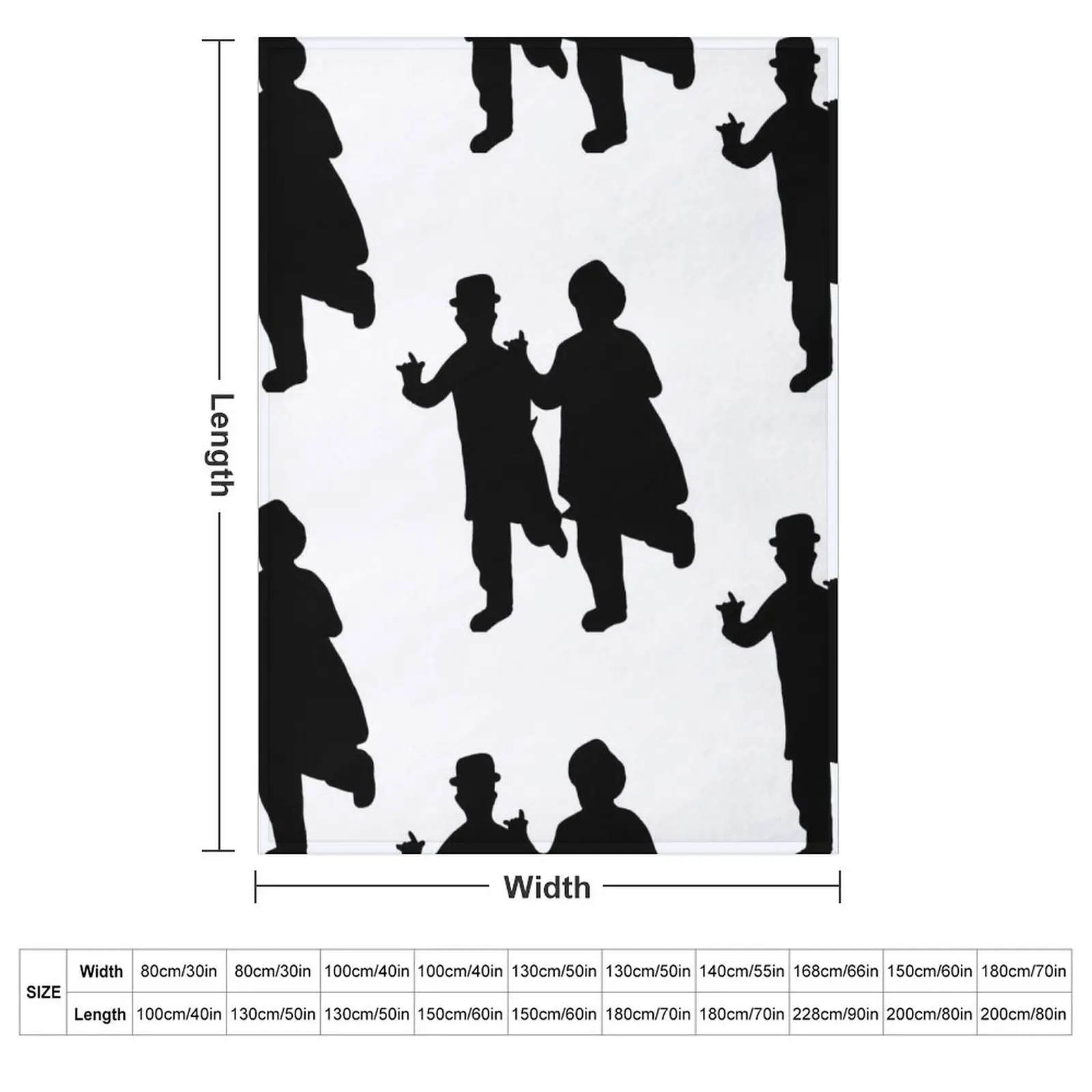 Laurel & Hardy Throw Blanket couch cozy soft plush fuzzy picnic outdoor blanket
