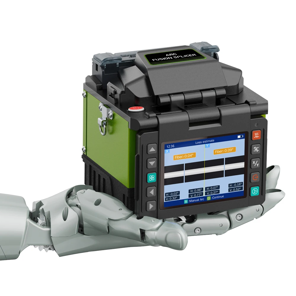 MXT Komshine Ex39 Mini Fiber Fttx Fusion Splicer/آلة الربط/لحام محمول 0.01db Active Clad Alignment4
