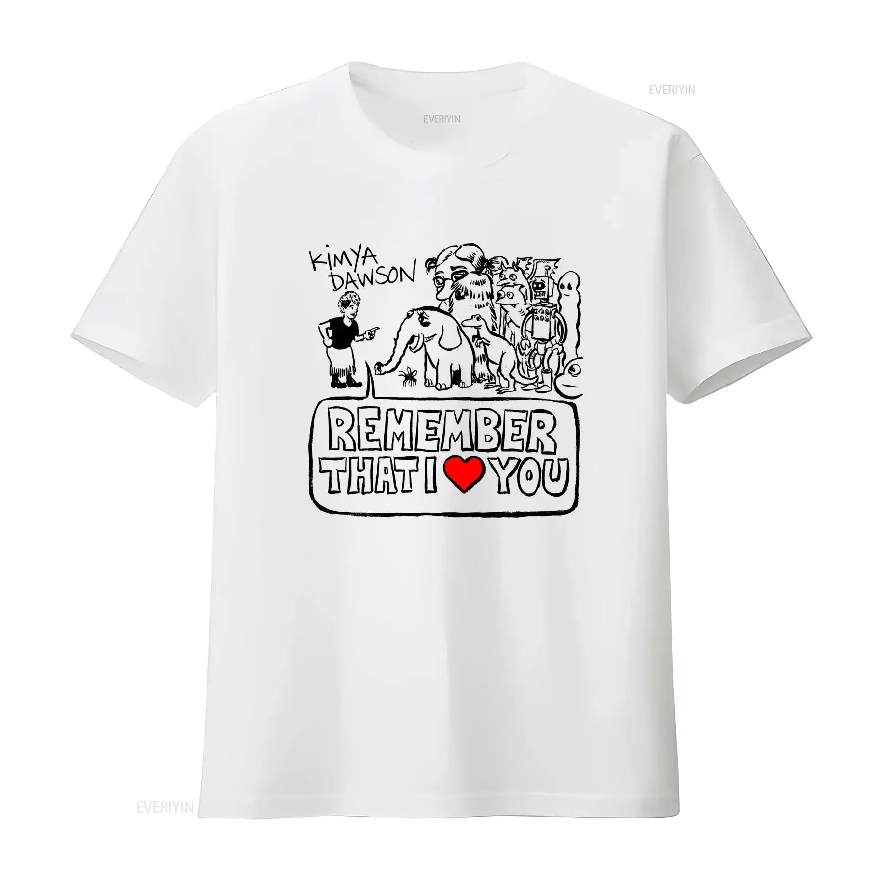 Kimya Dawson Remember That I Love You Album Art T Shirt Unique Design for Music Lovers vintage Washed Stretched Comfortable