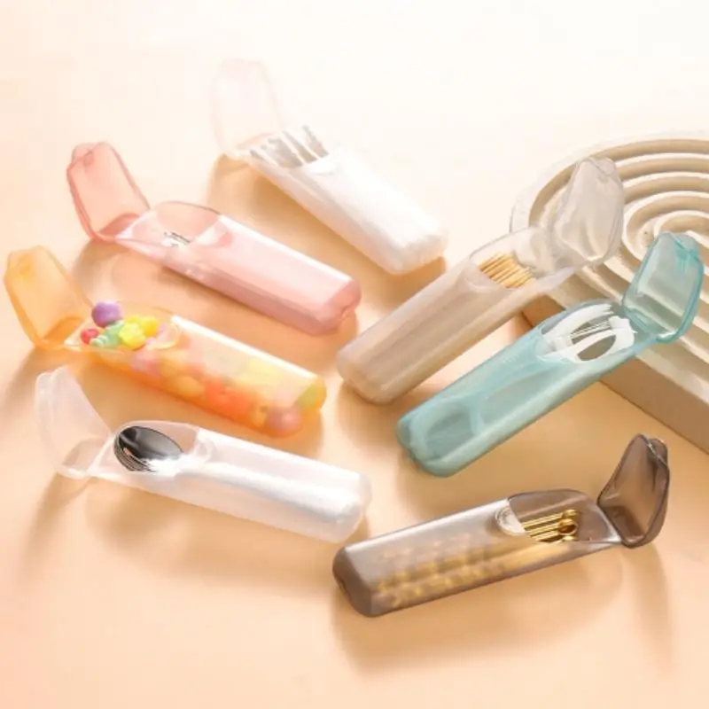 

Toothpick Boxes Portable Transparent Mini Storage Box Travel Cotton Swab Box For Outdoor Travel Kitchen Restaurant Supplies