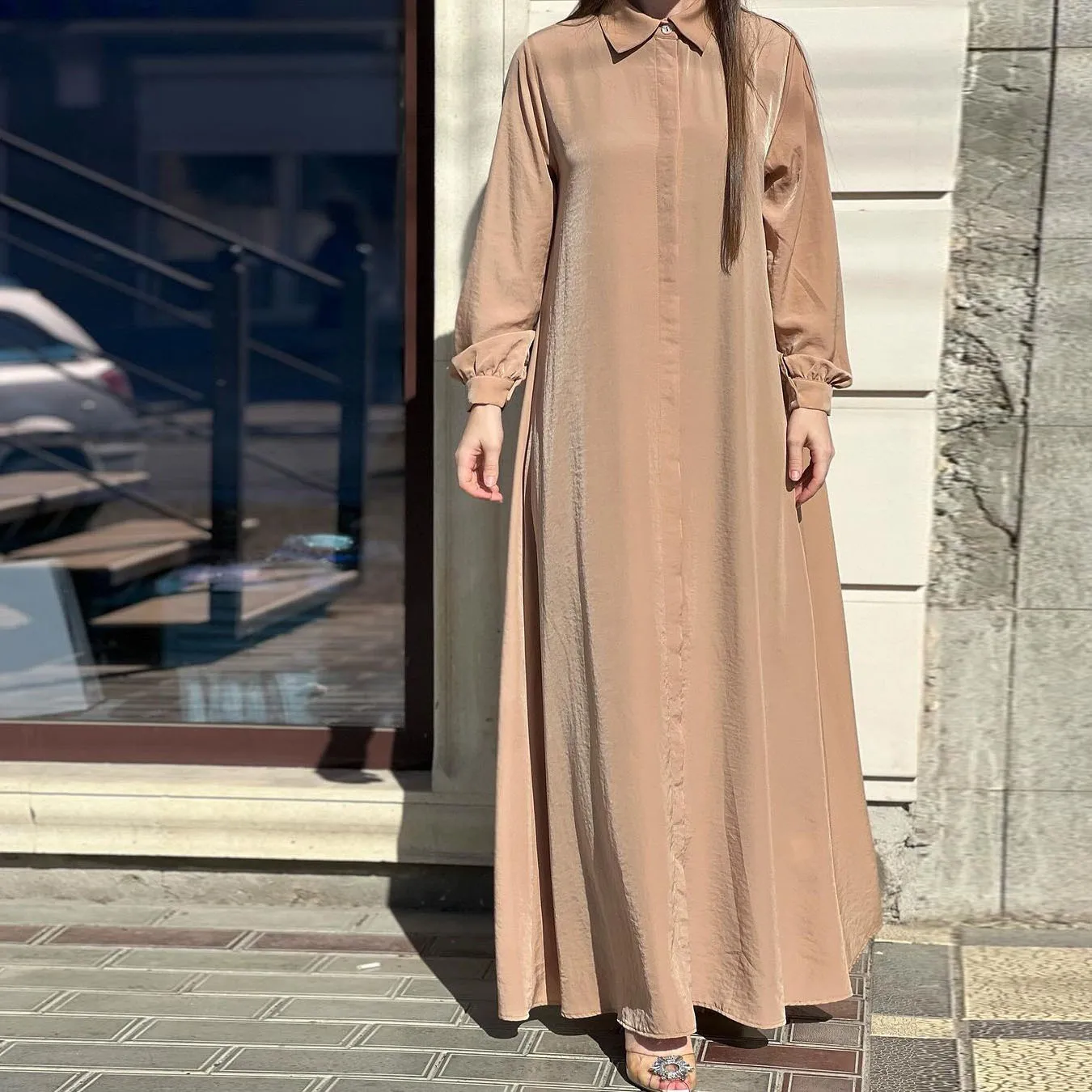 Jalabiya for Women Dresses Lace Up Abaya Ramadan Morocco Dubai Islam Muslim Kaftan Single Breasted Long Robe Vestidos Abayas