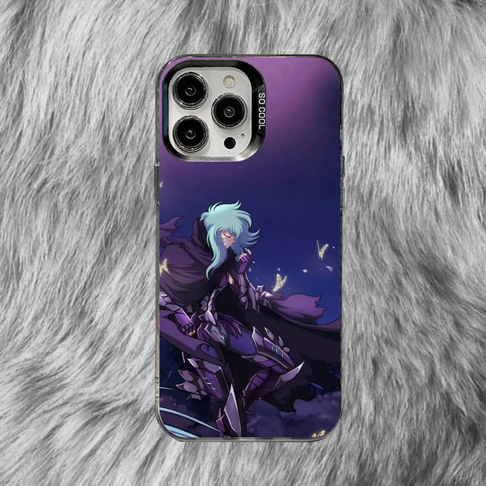 S-Saint Seiya Knights Zodiac لهاتف iPhone 17,16,15,14,13,12,11,X,8,7,Pro,Max,Plus,SE4,Air,Mini Durable Hard Shell Matte