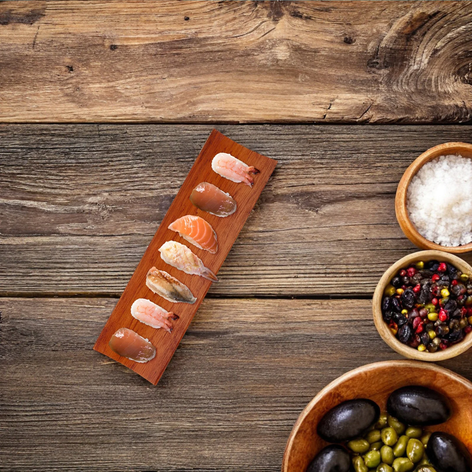 

2 шт. деревянный поднос для суши, легко чистится, портативная креативная посуда для свадебных вечеринок, тарелка для сашими, канапе, тарелки