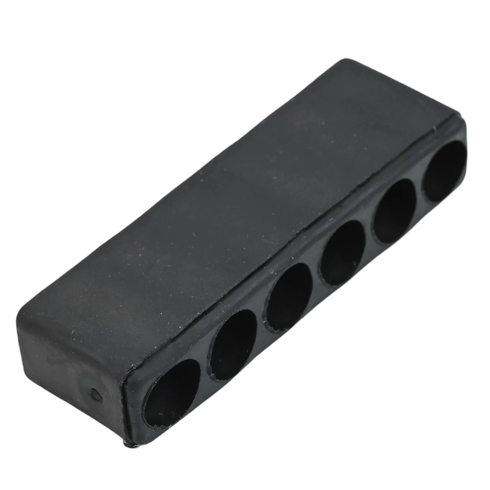 10-Pack Screwdriver Bit Holder 6 Hole Storage Organizer For 1/4 Inch Hex Drill Bits Soft Rubber Tool Stand Black